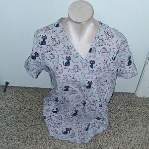 Men's Cat Print Shirt